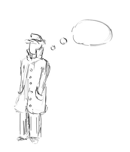 Detective sketch Vector Image