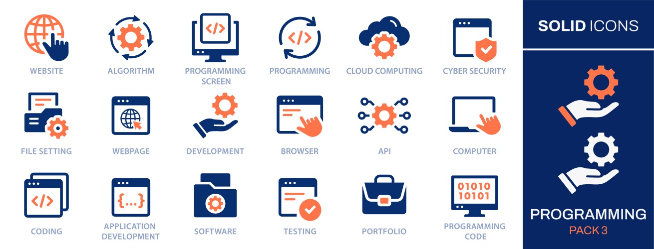 Programming Icon Set Vector Images (over 55,000)