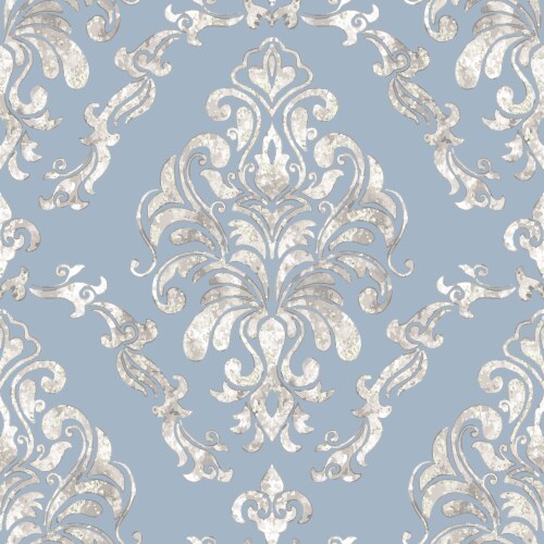 Watercolor damask seamless pattern element Vector Image
