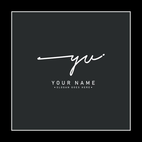 Yu logo Vector Images & Graphics for Commercial Use | VectorStock