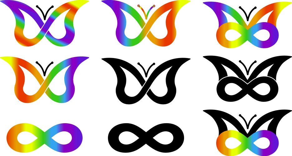 Neurodiversity Autism Adhd Auadhd And Dyslexia Vector Image