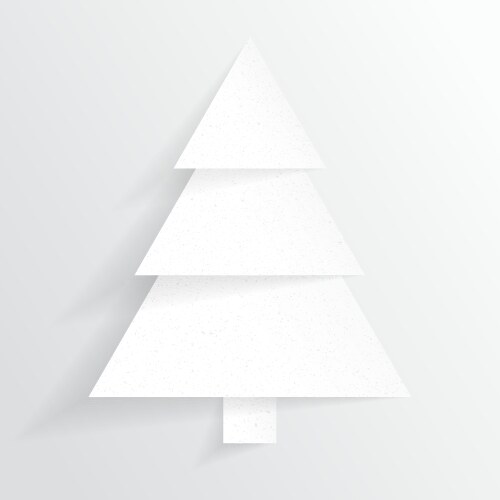 paper christmas tree vector image