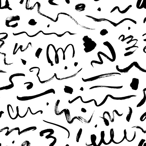 Arrow hand paint brush stroke elements Royalty Free Vector