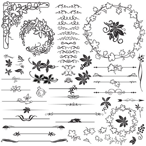 Set of elements for design vector image