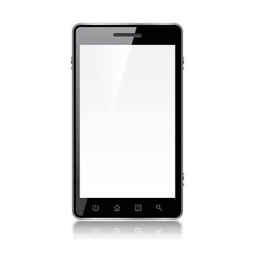 Black smartphone Royalty Free Vector Image - VectorStock