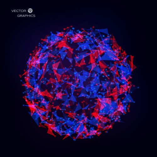 Abstract Data Burst - Chaotic Explosion vector image