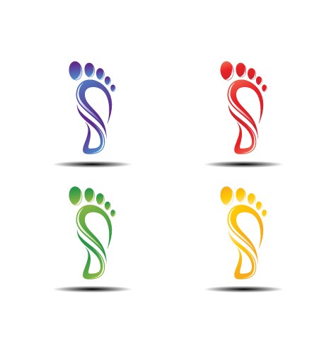 Foot care logo vector image