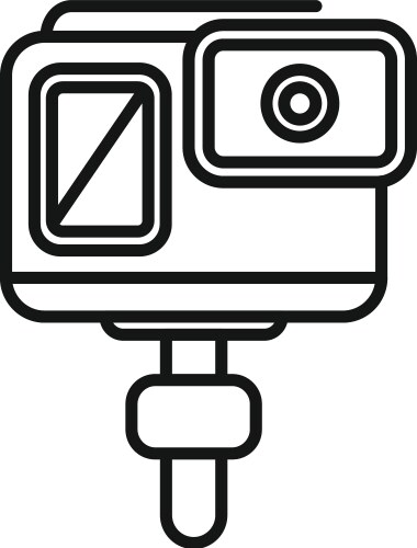 Action Camera Capturing Exciting Moments Vector Image
