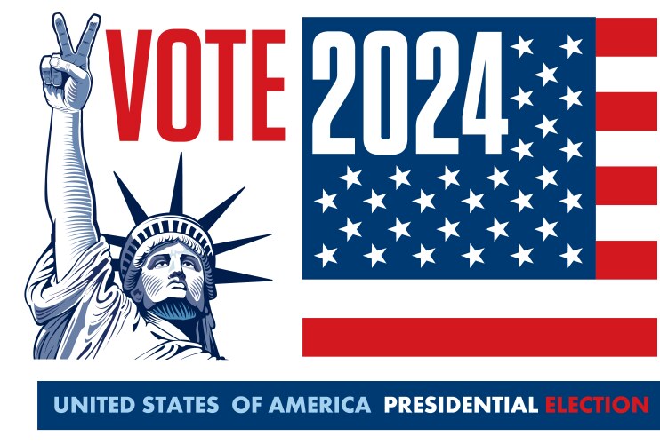 2024 united states presidential election Vector Image