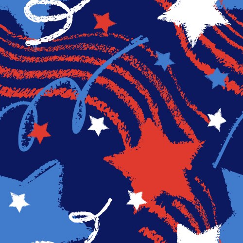 Stars and Stripes Pattern Vector Image