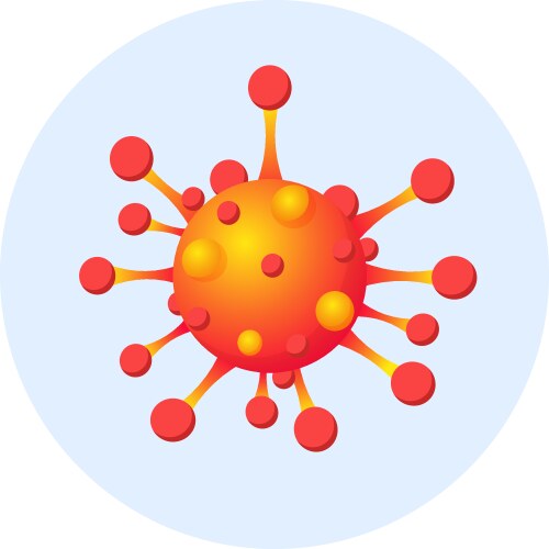 Virus bacteria cell composition Royalty Free Vector Image