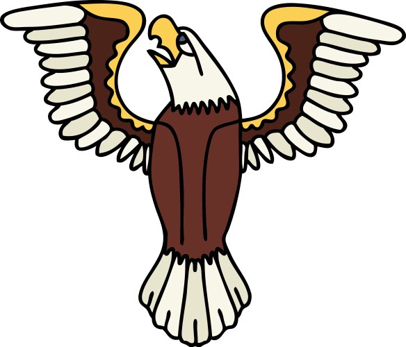 American Eagle Tattoo Vector Image