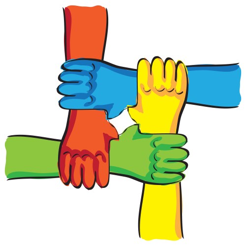 teamwork vector image