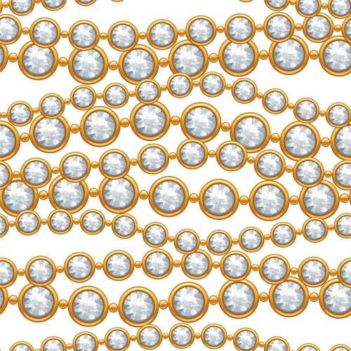 Seamless pattern with golden chains – Royalty-Free Vector | VectorStock