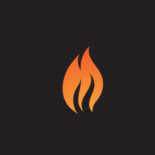 Fire flame design Royalty Free Vector Image - VectorStock