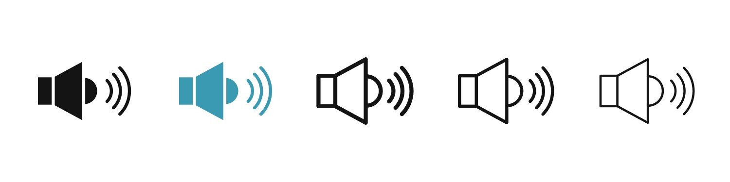 Volume icon Royalty Free Vector Image - VectorStock