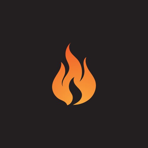 Fire flame design Royalty Free Vector Image - VectorStock