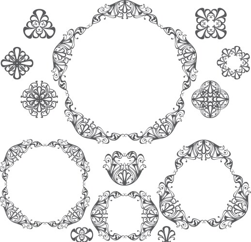 Vintage ornate frame Royalty Free Vector Image