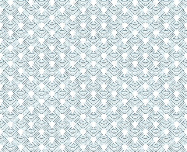 Sea - ocean wave asian seamless pattern abstract Vector Image