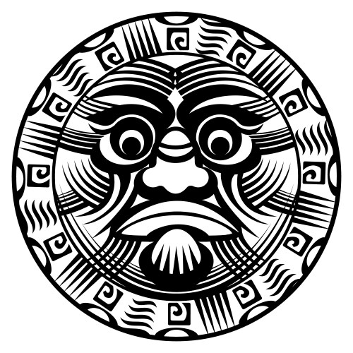 Polynesian Tiki Symbol Vector Image