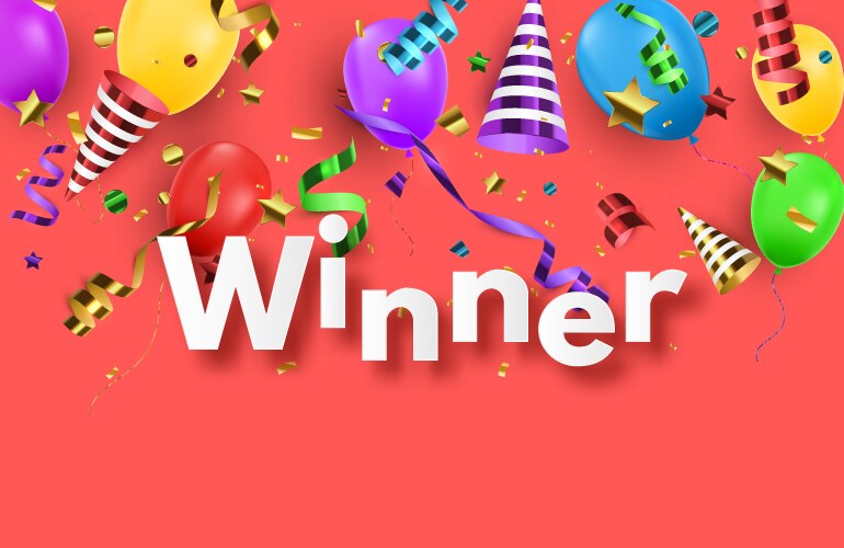 Congratulations Raffle Background Background template for congratulation Royalty Free Vector