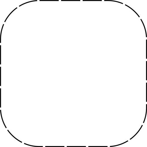 Dashed Border Frame Element Vector Image