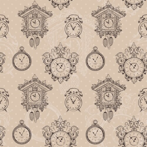 Clock Seamless Pattern Vector Images (over 12,000)
