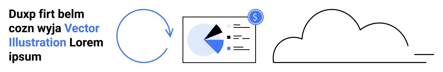 Data analytics flow with infographic elements vector image