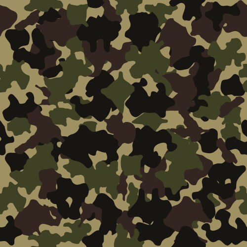 Seamless woodland camo pattern Royalty Free Vector Image