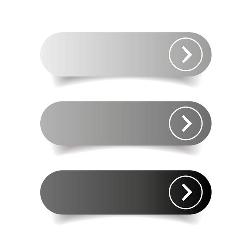 empty web button set vector image