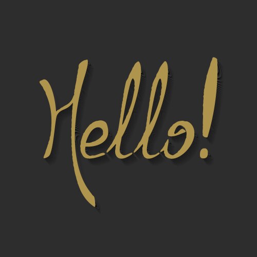 Welcome hand lettering calligraphy Royalty Free Vector Image