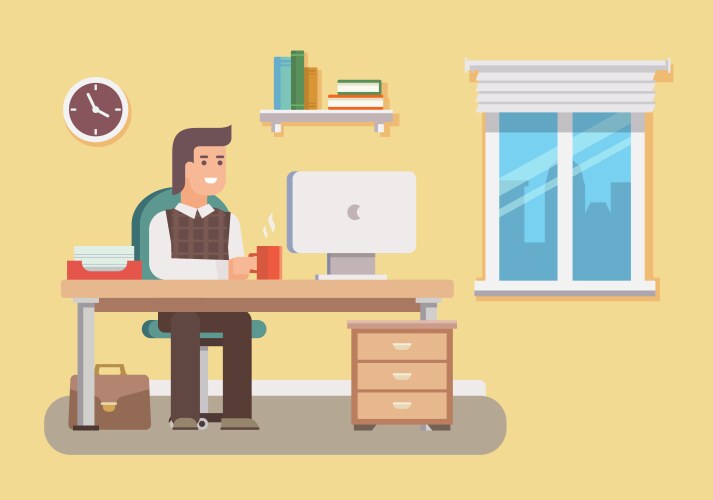 Office work icon Royalty Free Vector Image - VectorStock
