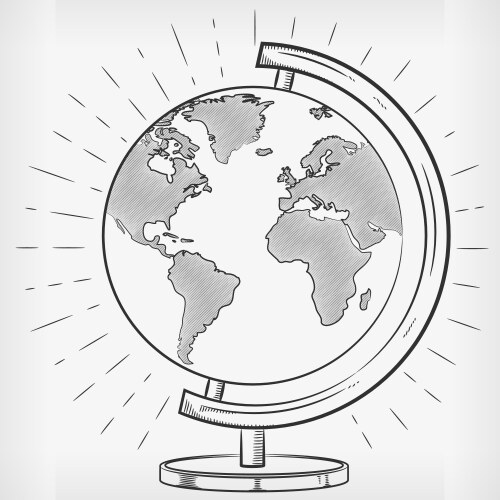 World Globe Sketch Vector Images (over 7,400)