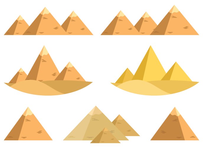 Egyptian pyramid Royalty Free Vector Image - VectorStock
