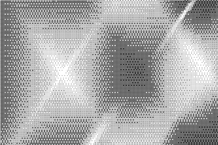 Bitmap pattern with pixel texture dotted gradient vector image