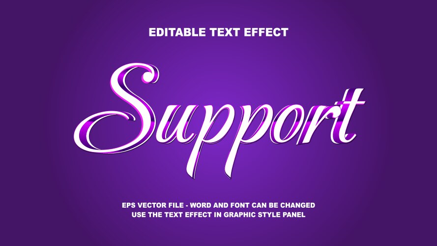 Editable text effect prize 3d template Royalty Free Vector