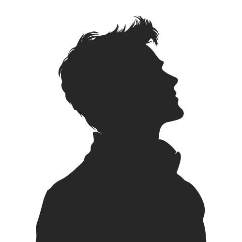 Boy silhouette Royalty Free Vector Image - VectorStock