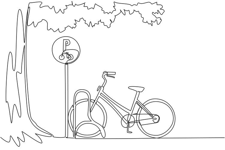 Bike Rack Vector Image Bike rack Vector Images & Graphics for Commercial Use | VectorStock