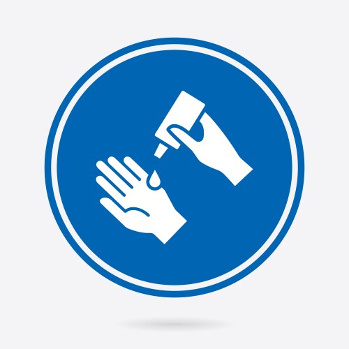 Hand hygiene - icon isolated vector image