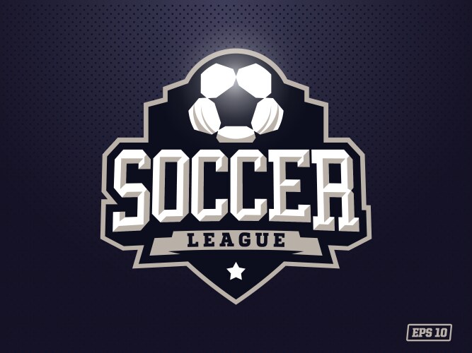 Professional Soccer Logo - Modern Emblem Vector Image