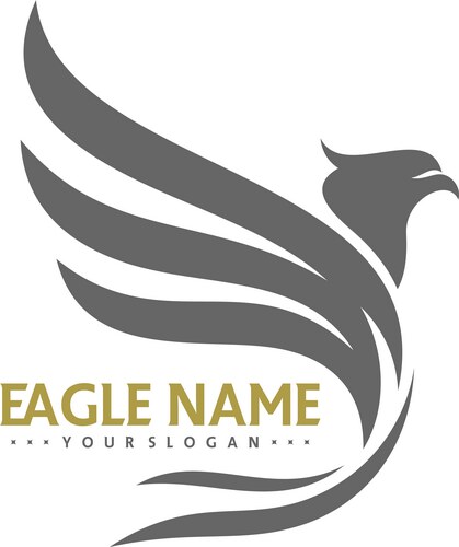 Flying eagle logo design creative – Royalty-Free Vector | VectorStock
