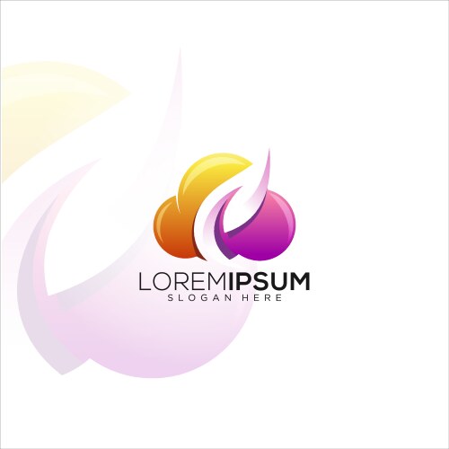 Green leaf skin care logo Royalty Free Vector Image