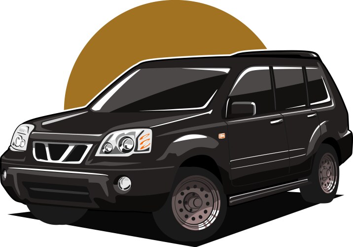 Japanese suv cars vector image