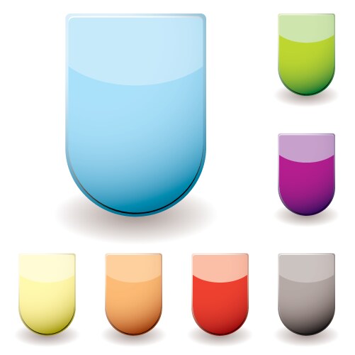 Shield reflection Royalty Free Vector Image - VectorStock