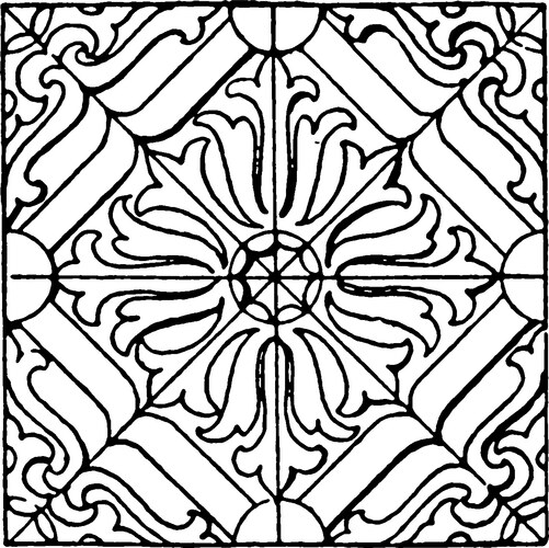 Pillow pattern is a german renaissance design Vector Image