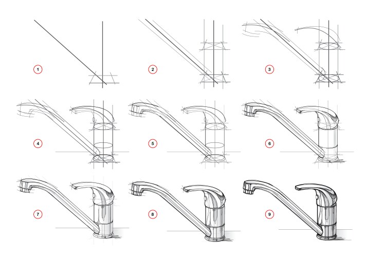 Page shows how to learn draw from life sketch vector image