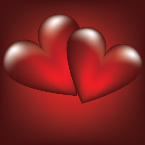 Red brush heart Royalty Free Vector Image - VectorStock