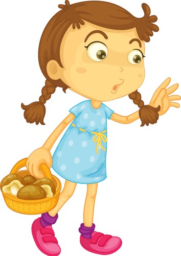 cartoon girl vector image vector image