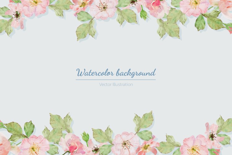 Watercolor pink old rose clair martin english Vector Image