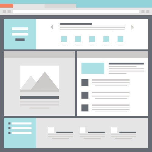 Website Page Layouts – Royalty-Free Vector | VectorStock